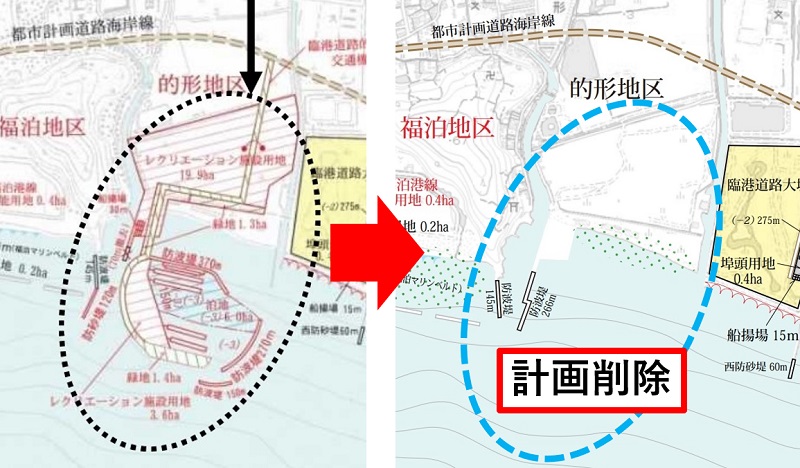 的形地区の計画図