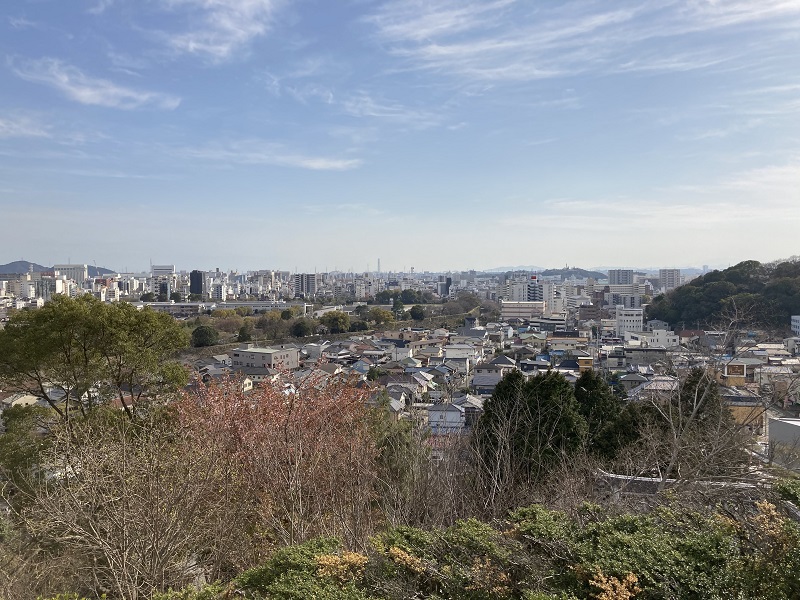 男山配水池公園は夜景の名所