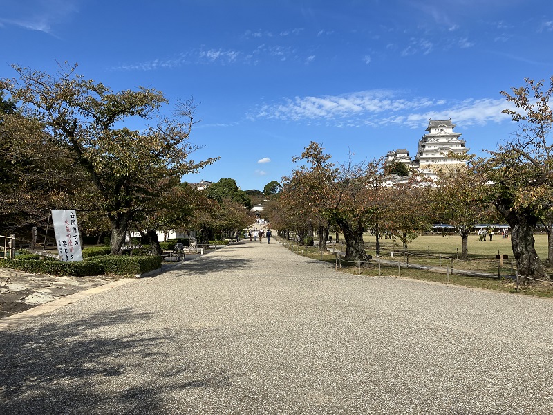 姫路城の弁当食べる場所