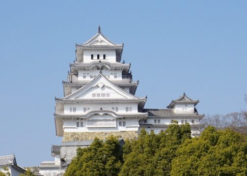西からみた姫路城