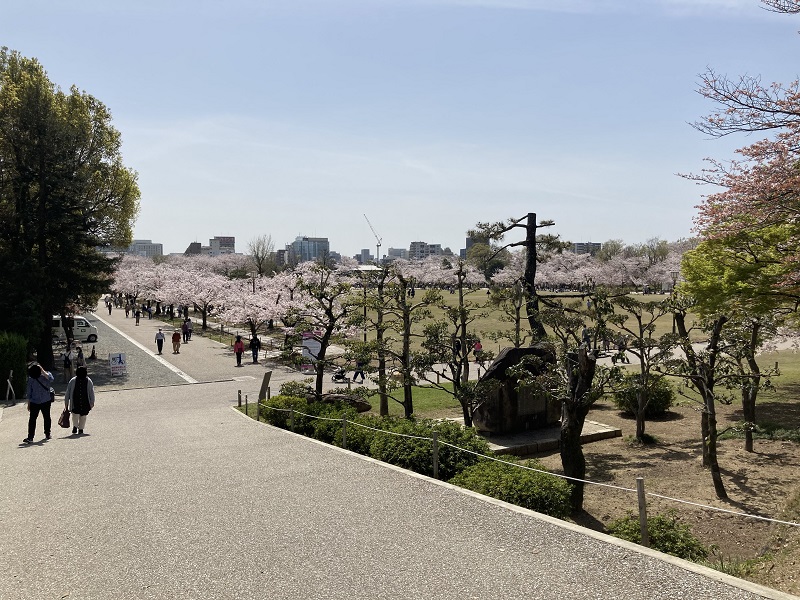 姫路城の三の丸広場
