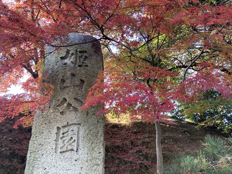 姫路城の北側の紅葉
