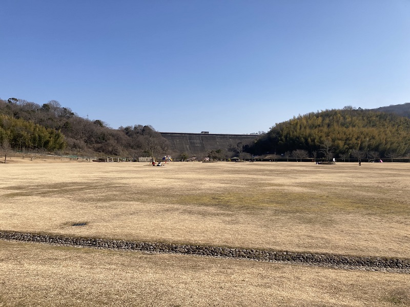 桜山公園と桜山貯水池(桜ダム)