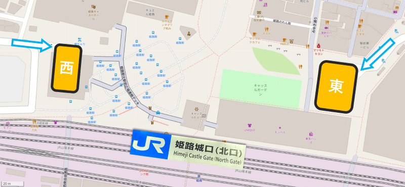 姫路駅北口の地図