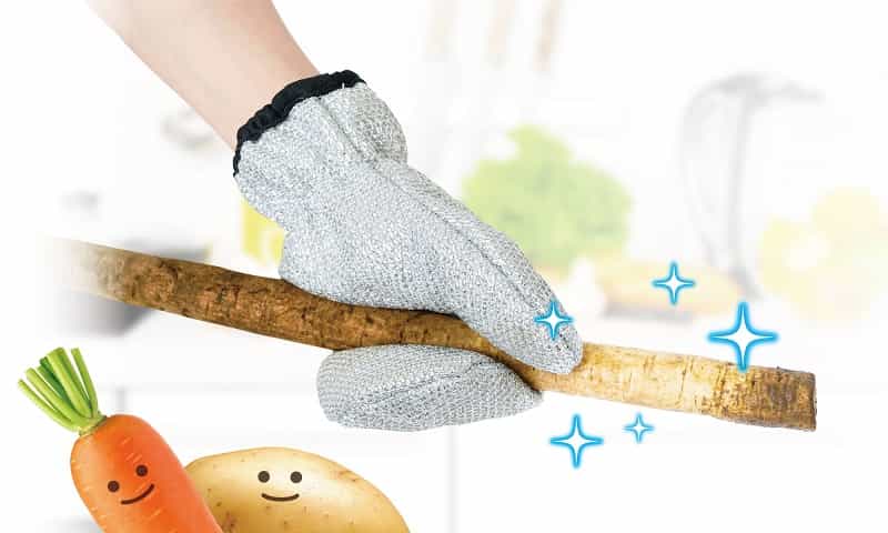 野菜の皮むき手袋